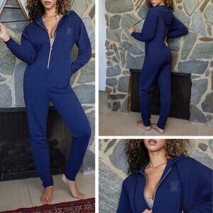 NWT SAVAGE X FENTY Forever Savage Hooded Onesie Size XS Royal Boss Blue